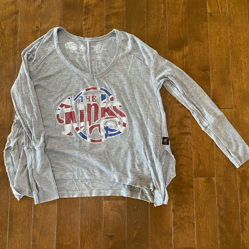 Free People The Kinks Long-sleeve Waffle Tee